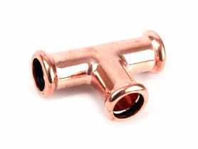 Trójnik redukcyjny zaciskany profil M do wody 28x22x22 CALIDO