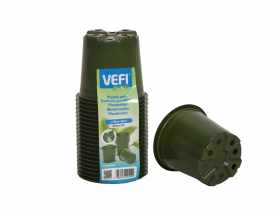 Doniczka okrągła 9 cmzielona - 20 szt. VEFI