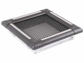 Kratka kominkowa wentylacyjna Exclusive 16x16 cm grafit, inox PARKANEX