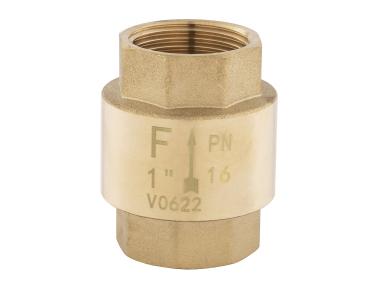 Zdjęcie: Zawór zwrotny z elementami zamykanymi z tworzywa, 1/2" nakrętno-nakrętny FERRO