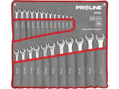 Zdjęcie: Klucze oczkowo-płaskie 6-32 mm - 24 szt. CV PROLINE