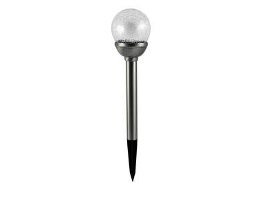 Zdjęcie: Lampa solarna kula RGB glass Inox POLUX