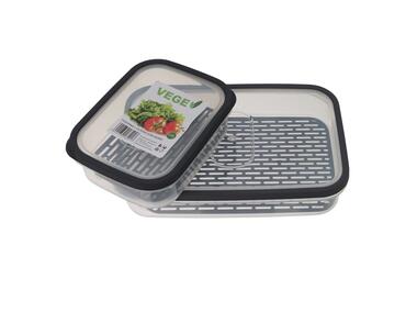 Zdjęcie: Pojemnik z ociekaczem Pierro 1,65 L popielaty VEGE