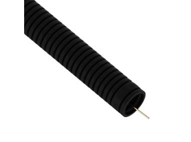 Zdjęcie: Rura karbowana RKGS 20 mm czarna 750 N z pilotem - 25 m AKS Zielonka