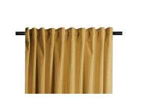 Zasłona welwetowa sztruks casual musztarda 140x270 cm CHIC HOME