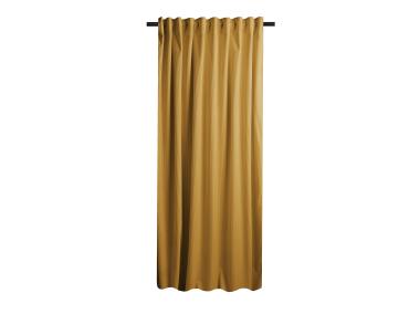 Zdjęcie: Zasłona welwetowa sztruks casual musztarda 140x270 cm CHIC HOME