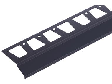 Zdjęcie: Profil do glazury okap balkonowy 32,2x101,8 mm - 2 m grafitowy 702 CEZAR