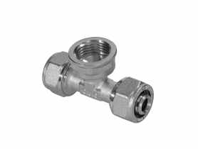 Złączka skręcana trójnik nakrętny 16x1/2" gw DURO SYSTEM