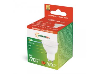 Zdjęcie: Żarówka LED GU10 9 W ciepły biały SPECTRUM