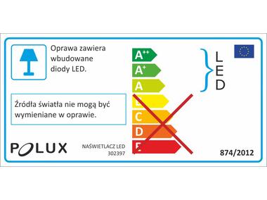 Zdjęcie: Projektor 20 W 6500K czarny POLUX