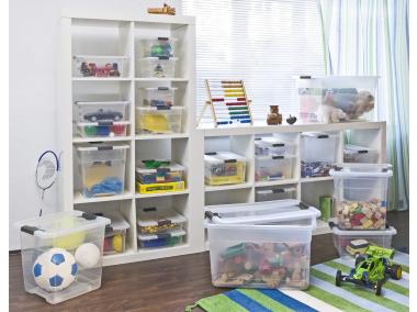 Zdjęcie: Pojemnik cristallbox z kółkami 52 L Konrad KEEEPER