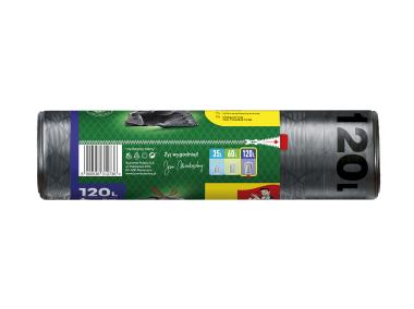 Zdjęcie: Worki na śmieci Magnum Flex&Strong z taśmą 120 L - 8 szt. JAN NIEZBĘDNY