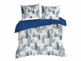 Komplet pościeli bawełnianej z nadrukiem świątecznym Natal 220x200 cm, 70x80 cm - 2 szt. EUROFIRANY