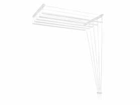 Suszarka sufitowa 5 prętów -130x300cm SEPIO