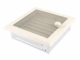 Kratka kominkowa wentylacyjna 16x16 cm z żaluzją krem brokatowy PARKANEX