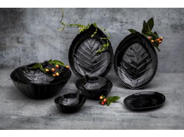 Zdjęcie: Salaterka liść Nocturn 17,5x13,5 cm ALTOM DESIGN