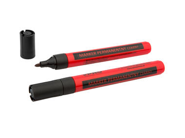 Zdjęcie: Marker permanentny czarny okrągły końcówka 1,5-3 mm PRO FACHMAYER