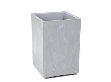 Zdjęcie: Doniczka Karo 40x40x60 cm beton recycled, szary beton LAMELA