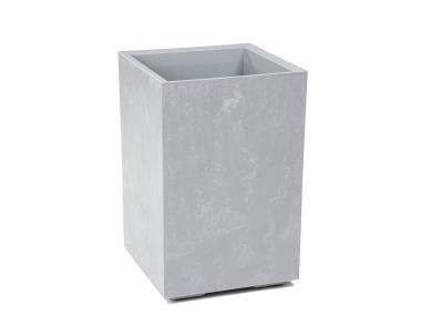 Zdjęcie: Doniczka Karo 40x40x60 cm beton recycled, szary LAMELA