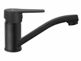 Bateria umywalkowa stojąca obrotowa wylewka Ritto, czarny FERRO