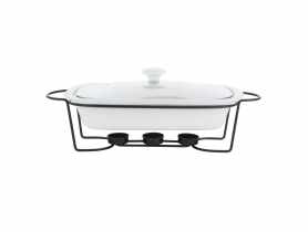 Naczynie do zapiekania Regular prostokątne 1800 ml na pogrzewaczu w kolorze czarnym ALTOM DESIGN