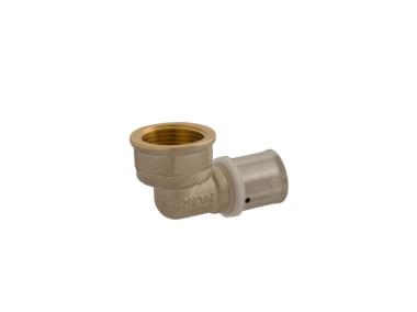Zdjęcie: Kolanko PEX 25 mm x 3/4 gwint wewnętrzny system zaprasowywany IDMAR