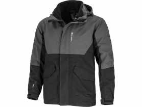 Kurtka 3w1 z odpinanym polarem czarno-szara, "2XL", CE, LAHTI PRO