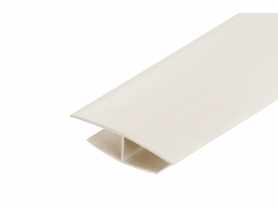 Listwa łącząca H do paneli ściennych PVC 3 m Kość Słoniowa CEZAR