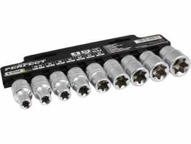 Komplet 1/2-9 elementów nastawne torx wewnętrzne s-77112 STALCO
