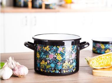Zdjęcie: Garnek Dream garden prosty 18 cm - 3,6 L czarny SILESIA