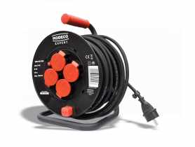 Przedłużacz zwijany do zast na zewnątrz 25 m przekrój 3x1,5 mm RAWLPLUG