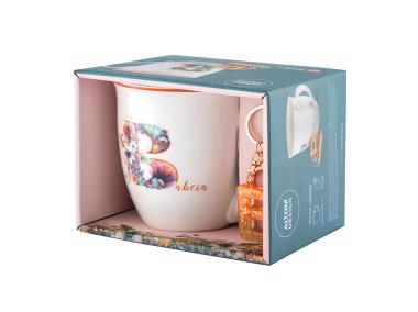 Zdjęcie: Kubek baryłka duża z wywiniętym rantem 630 ml z brelokiem dekoracja Babcia 2 ALTOM DESIGN