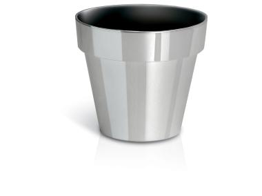 Zdjęcie: Doniczka Cube chrome silver sil PROSPERPLAST