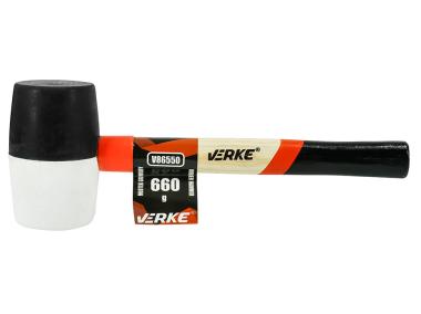 Zdjęcie: Młotek gumowy trzonek drewniany 660 g VERKE