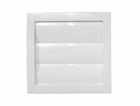 Osłona wentylacyjna wywiewna z siatką 190/190 - 150 biała PRZYBYSZ