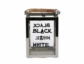 Latarenka metalowa Black N White 11x11x15 cm ALTOMDESIGN