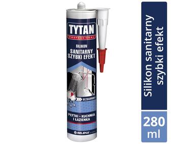 Zdjęcie: Silikon Sanitarny bezbarwny Szybki Efekt 280 ml TYTAN PROFESSIONAL