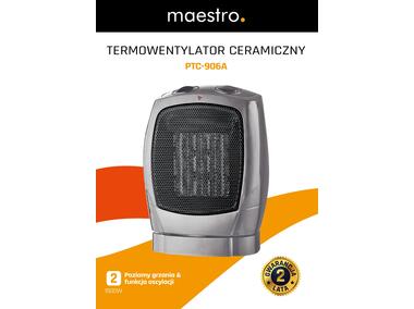 Zdjęcie: Grzejnik ceramiczny 1500 W PTC -1508A NERGIS