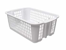 Koszyk plastikowy Benito biały 30,5x20x11 cm SYSTEMO