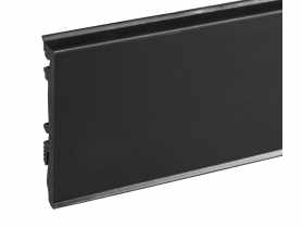 Listwa przypodłogowa PVC Masterline 1,3x8 cm, 2,2 m Czarny RAL 9005 Mat CEZAR