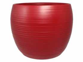 Osłonka doniczkowa doniczkowa 660 - 17 cm czerwony mat CERMAX