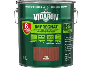 Zdjęcie: Impregnat powłokotwórczy orzech V25 9 L VIDARON