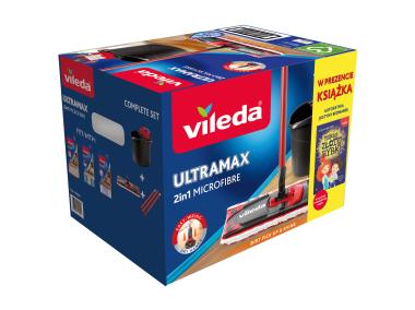 Zdjęcie: Zestaw Ultramax Box mop płaski z wiadrem + książka dla dzieci VILEDA