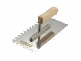 Paca nierdzewna 270x130 mm  ząb 6x6 mm rączka drewniana PROLINE