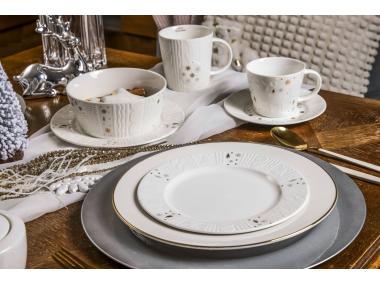 Zdjęcie: Filiżanka ze spodkiem porcelanowa świąteczna Zimowy Blask 240 ml ALTOMDESIGN