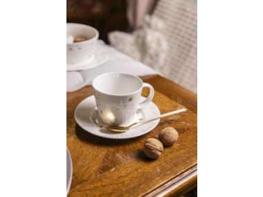 Zdjęcie: Filiżanka ze spodkiem porcelanowa świąteczna Zimowy Blask 240 ml ALTOMDESIGN