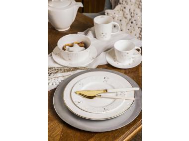 Zdjęcie: Filiżanka ze spodkiem porcelanowa świąteczna Zimowy Blask 240 ml ALTOMDESIGN