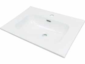 Umywalka ceramiczna wpuszczana z miejscem na baterię 60 cm DEANTE