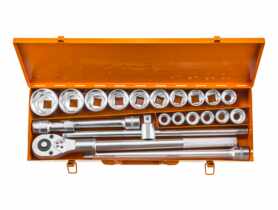 Klucze nasadowe 3/4", zestaw 21 sztuk NEO
