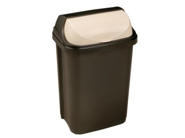 Zdjęcie: Kosz na śmieci z odchylaną pokrywą Rasmus 25 L grafit KEEEPER